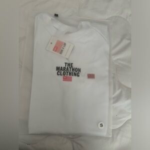 White The Marathon Clothing T shirt